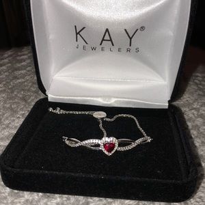 Kay Jewelers bracelet with red heart